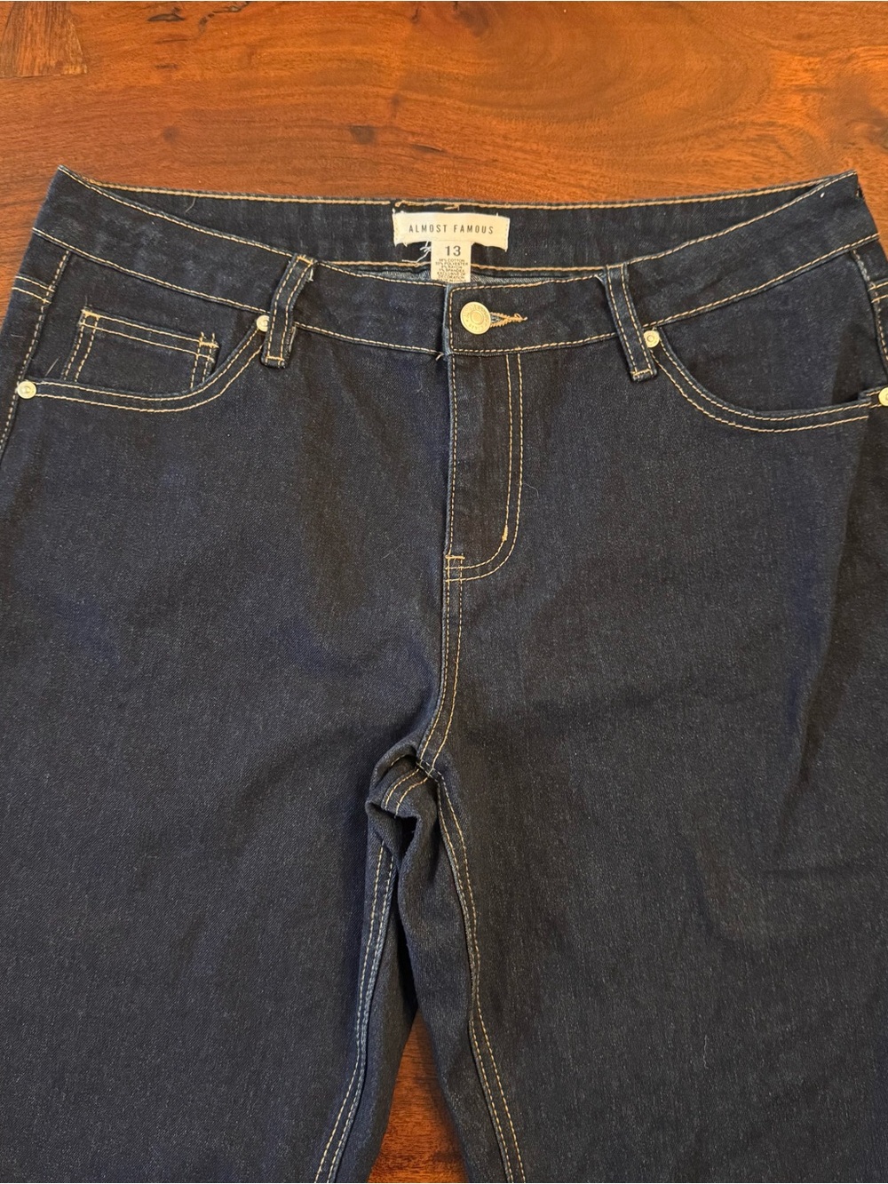 Almost Famous Straight Leg Dark Indigo Jeans